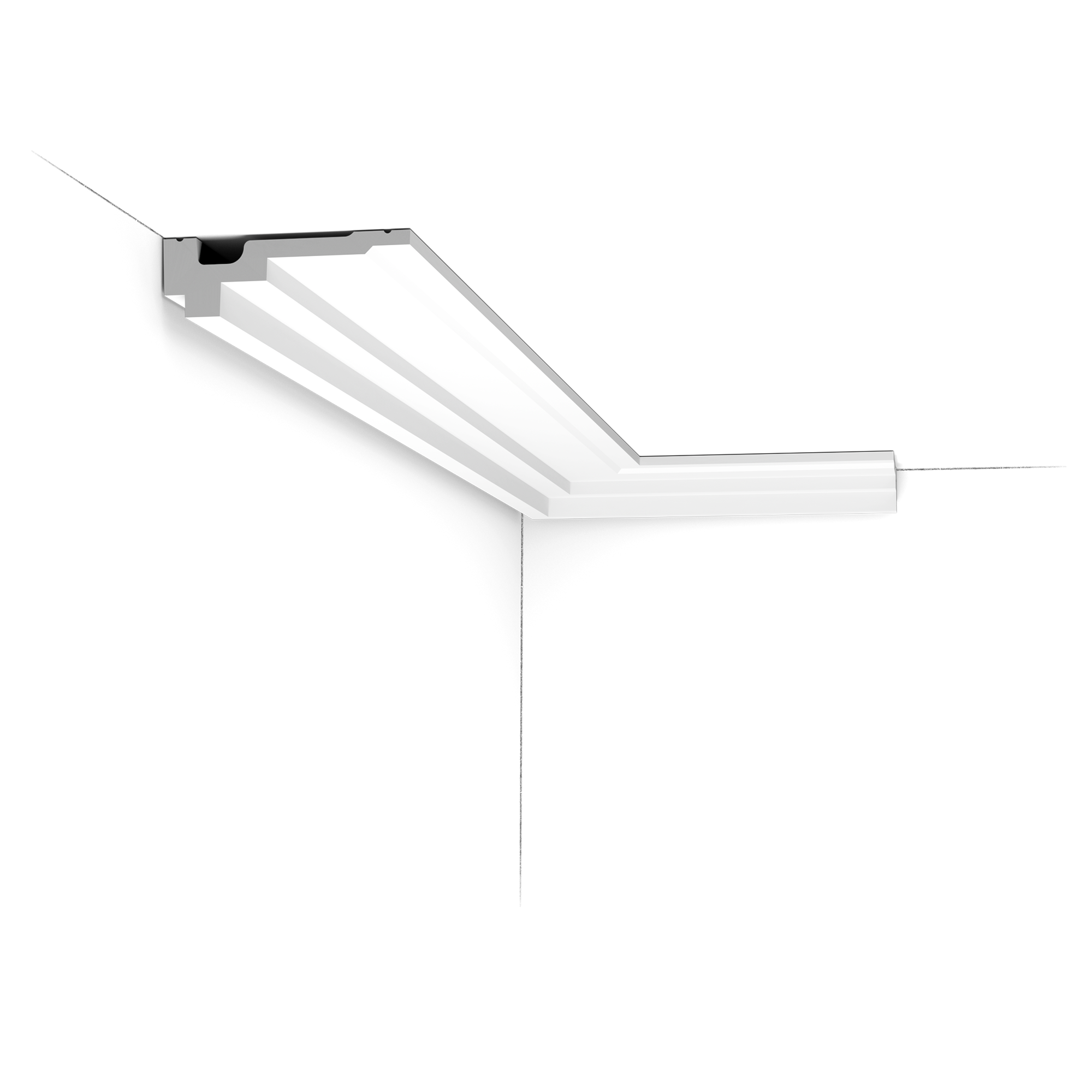 C355 Corniche plafond polyuréthane Orac Decor Luxxus - 3,5x11x200cm (h x p x L) - moulure décorative