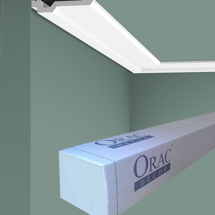 C356 Corniche plafond polyuréthane Orac Decor Luxxus - 2x10x200cm (h x p x L) - moulure décorative