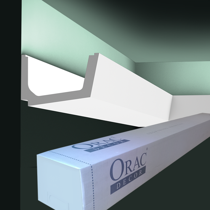 C357 Corniche plafond pour éclairage indirect Orac Decor - 7,5x11x200cm (h x p x L) - moulure décorative polyuréthane