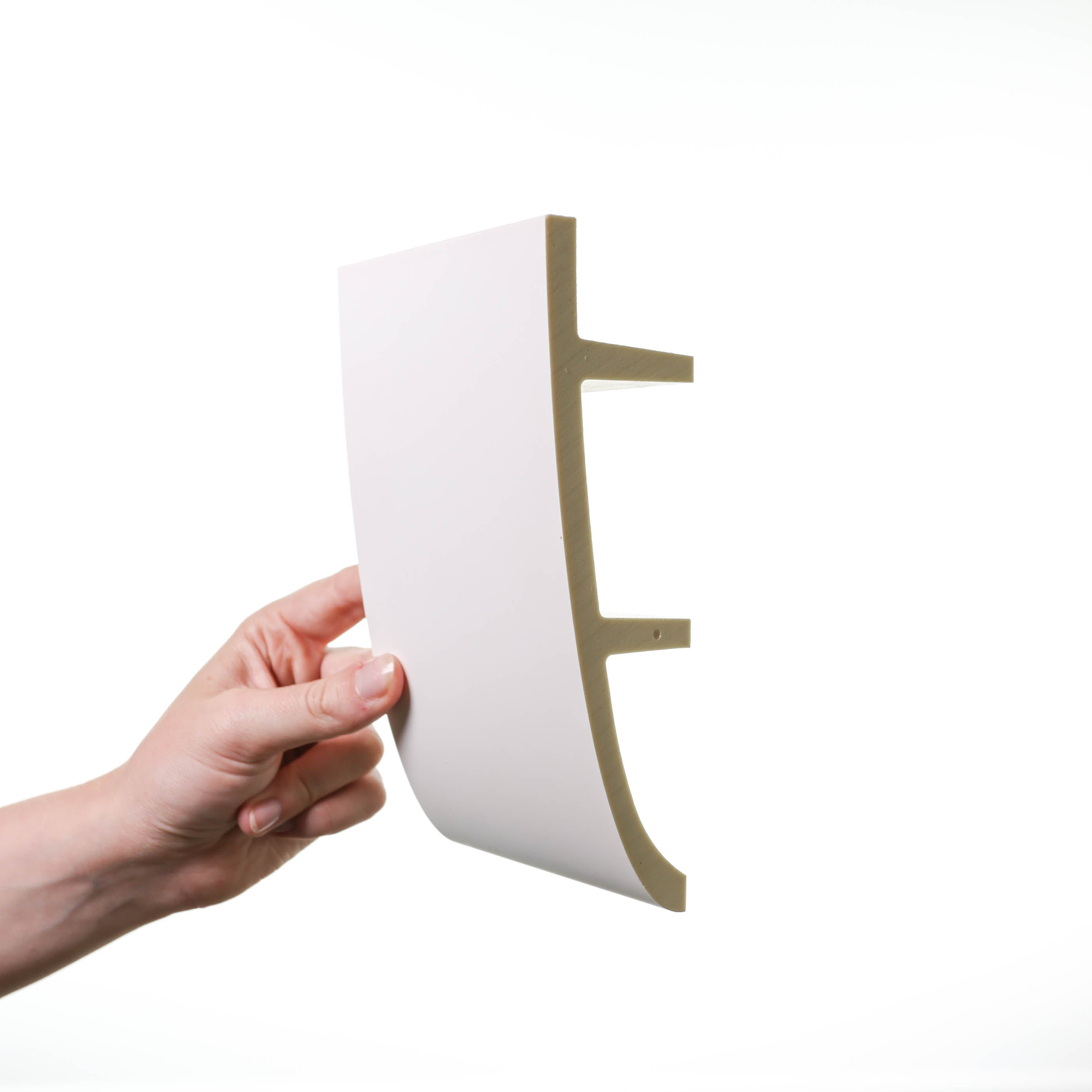 Cornisa C374 Iluminación indirecta Poliuretano Orac Decor Luxxus Ulf Moritz - 18 x 5 cm (alto x ancho)