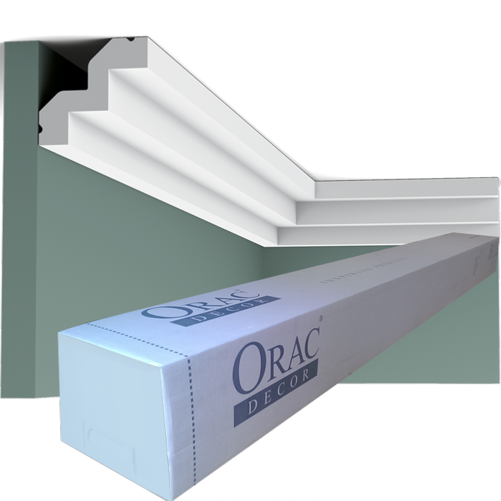 C602 Corniche plafond Orac Decor - 5,5x5x200cm (h x p x L) - moulure décorative polyuréthane