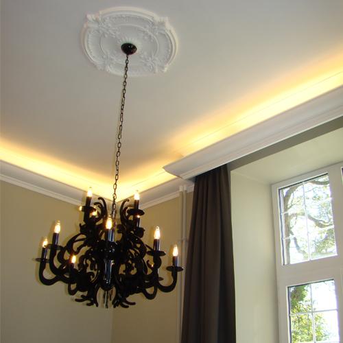 C900 Corniche plafond pour éclairage indirect Orac Decor - 17x14,5x200cm (h x p x L) - moulure décorative polyuréthane