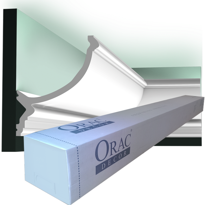 C900 Corniche plafond pour éclairage indirect Orac Decor - 17x14,5x200cm (h x p x L) - moulure décorative polyuréthane
