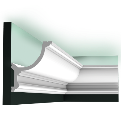 C901 Corniche plafond pour éclairage indirect Orac Decor - 14,8x12,4x200cm (h x p x L) - moulure décorative polyuréthane