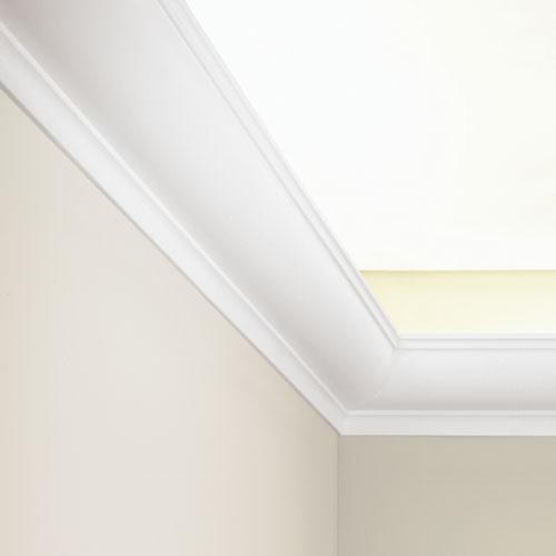 C902 Corniche plafond pour éclairage indirect Orac Decor - 10x10x200cm (h x p x L) - moulure décorative polyuréthane