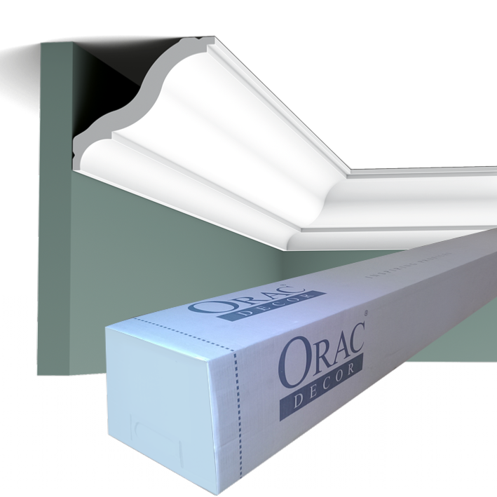 CB503 Corniche plafond Orac Decor - 8,2x9,2x200cm (h x p x L) - moulure décorative polystyrène