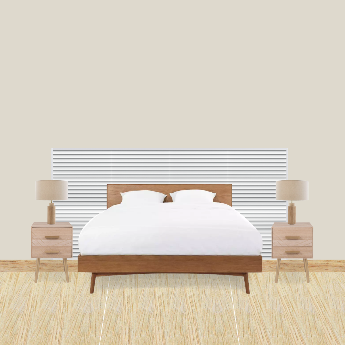 Kit tête de lit DIY avec des panneaux muraux WX204 RIPPLE Orac Decor - Revêtement