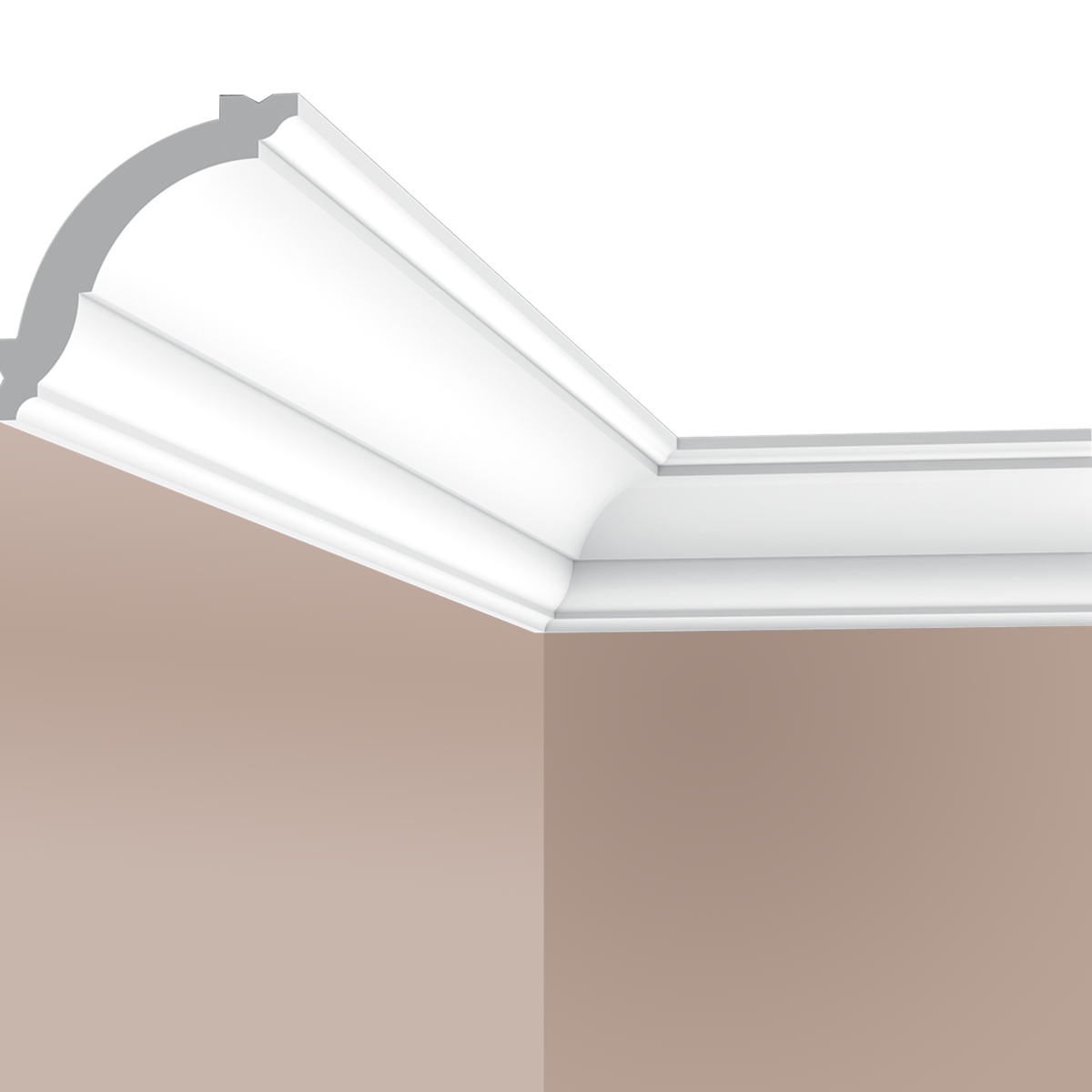 Corniche plafond Cimaises et Plus C05 - 7x6,9x200cm (h x p x L) - moulure décorative polyuréthane