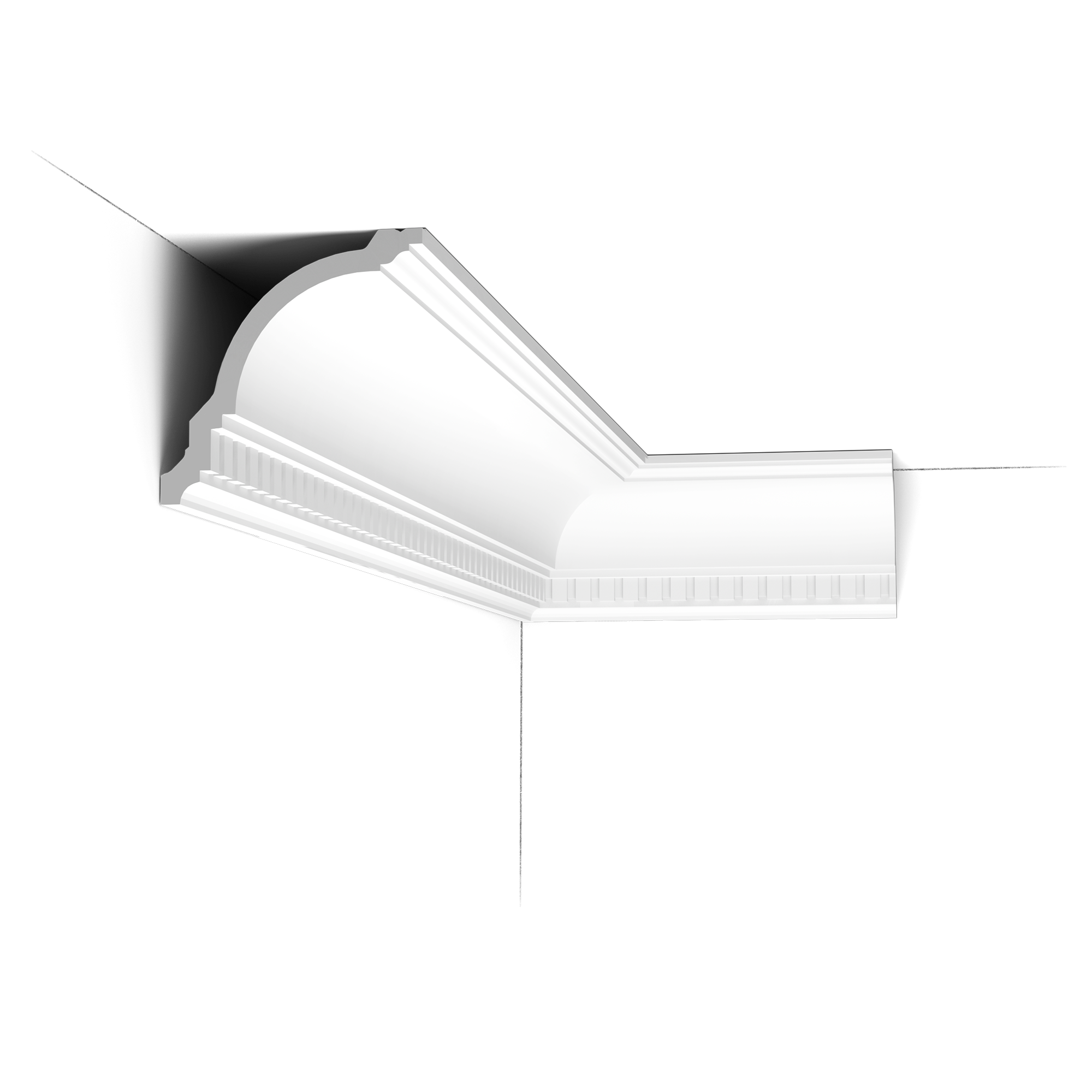 CX107 Orac Decor Ceiling Cornice - 12x12x200cm (hxpx L) - decorative polymer molding