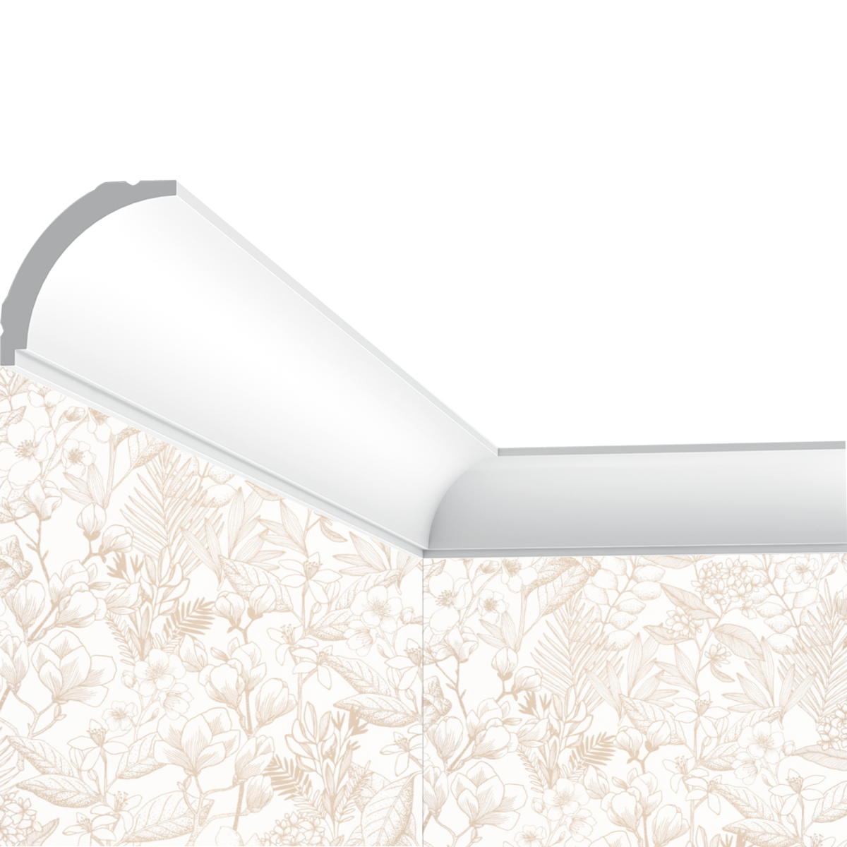 Corniche plafond Cimaises et plus C13 - 4,5x4,5x200cm (h x p x L) - moulure décorative polymère
