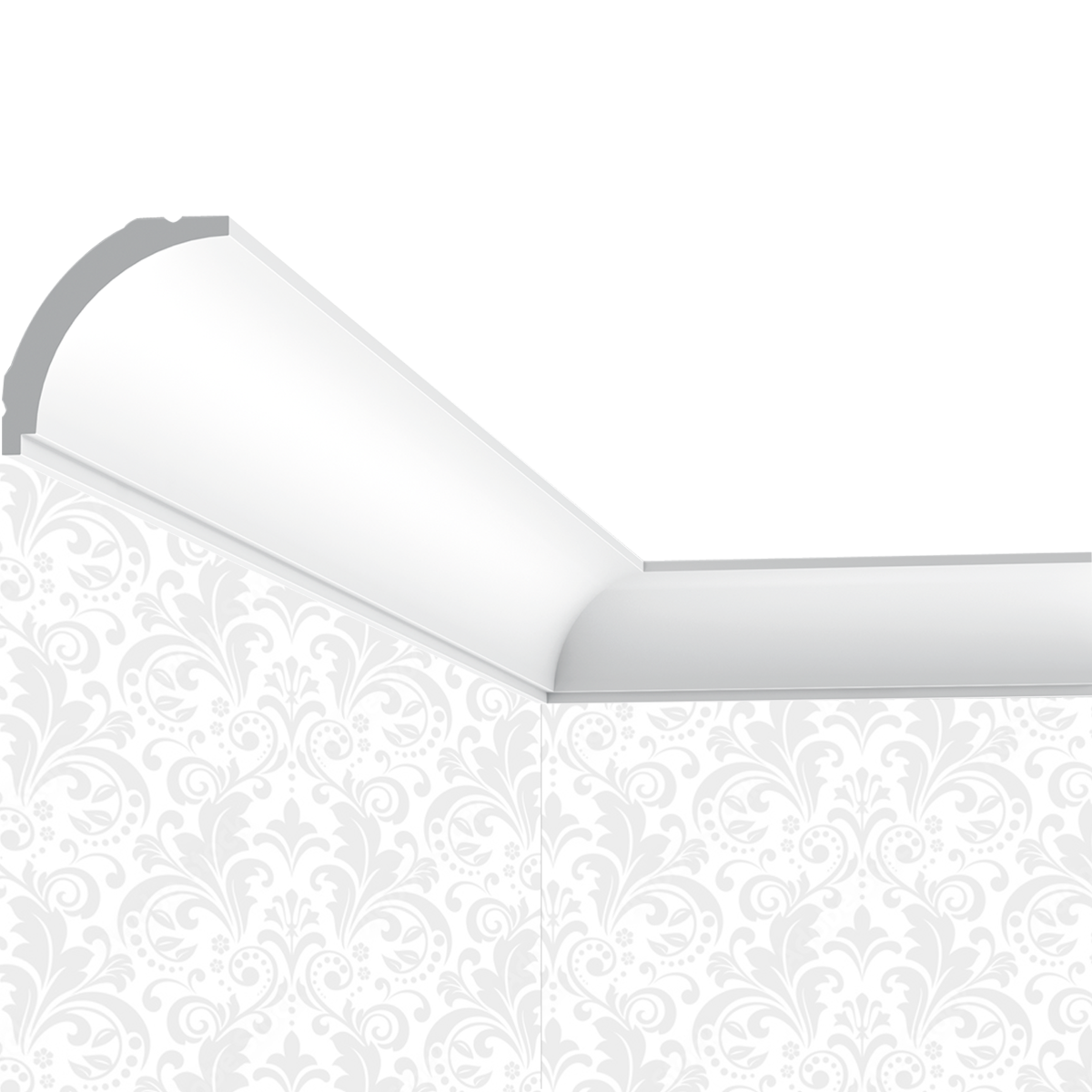 Corniche plafond Cimaises et plus C13 - 4,5x4,5x200cm (h x p x L) - moulure décorative polymère