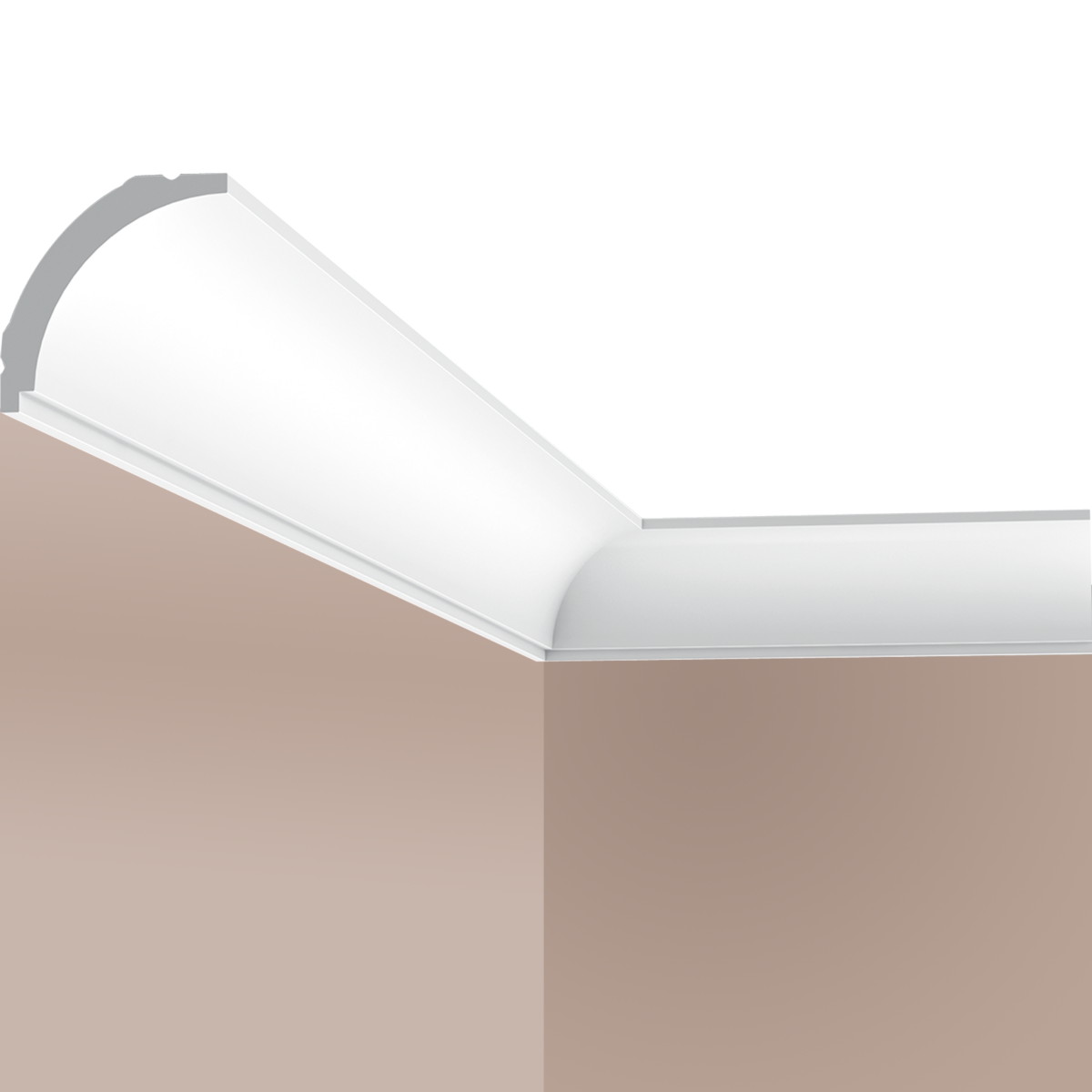 Corniche plafond Cimaises et plus C13 - 4,5x4,5x200cm (h x p x L) - moulure décorative polymère