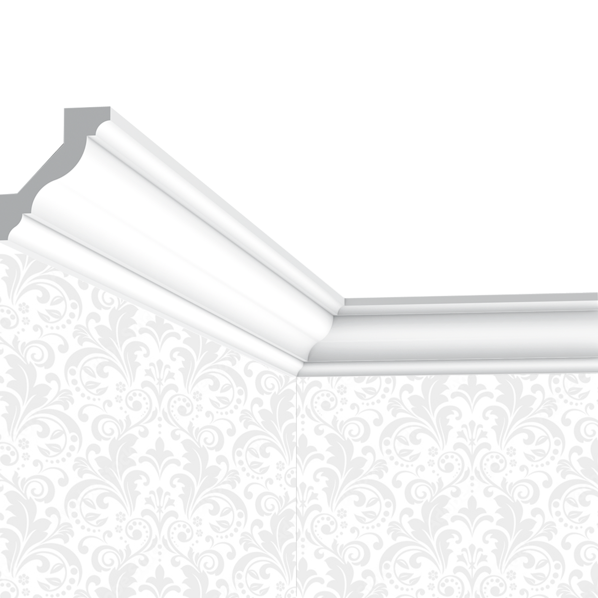 Corniche plafond Cimaises et plus C15 - 4,5x4,1x200cm (h x p x L) - moulure décorative polymère