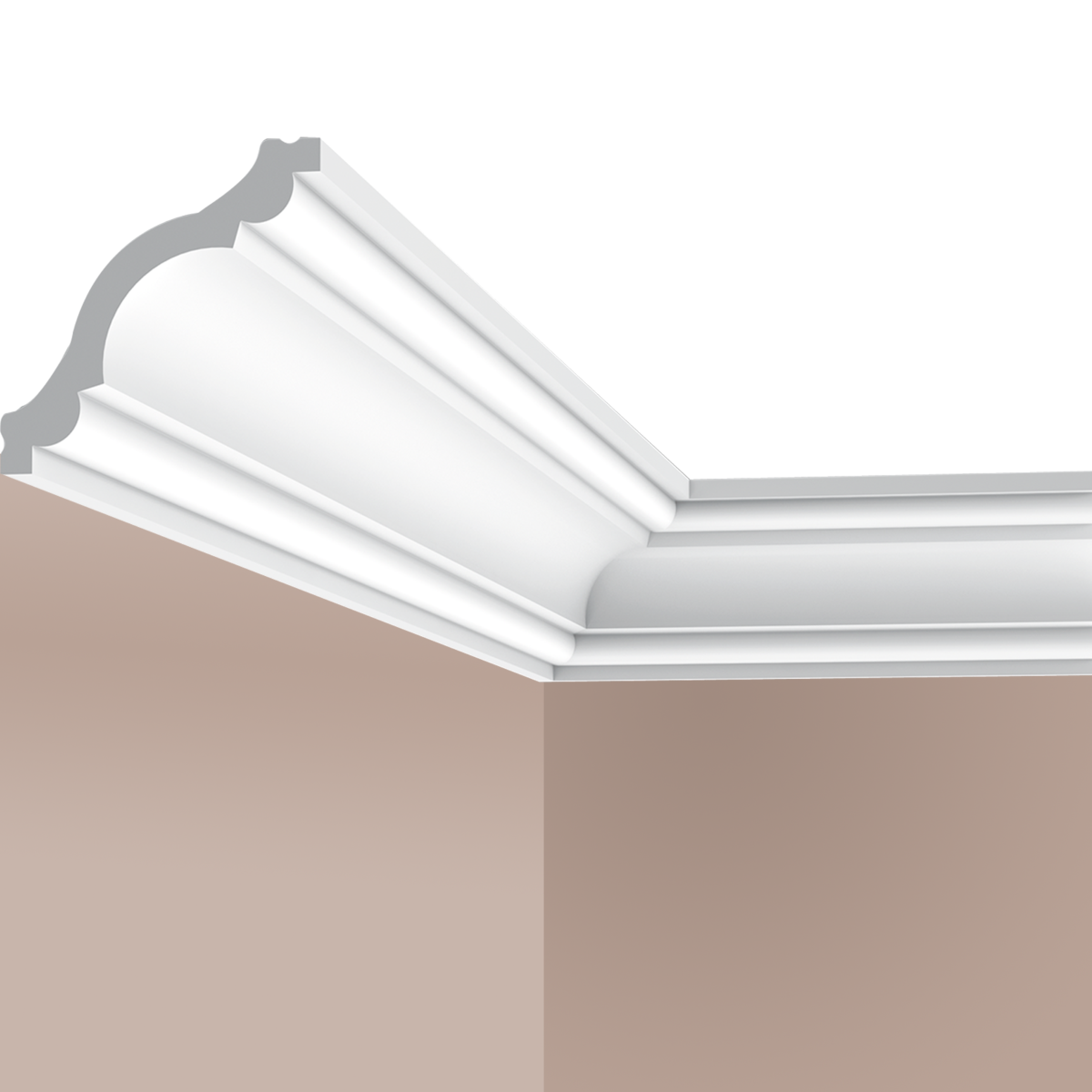 Corniche plafond Cimaises et Plus C08 - 8x8x200cm (h x p x L) - moulure décorative polyuréthane