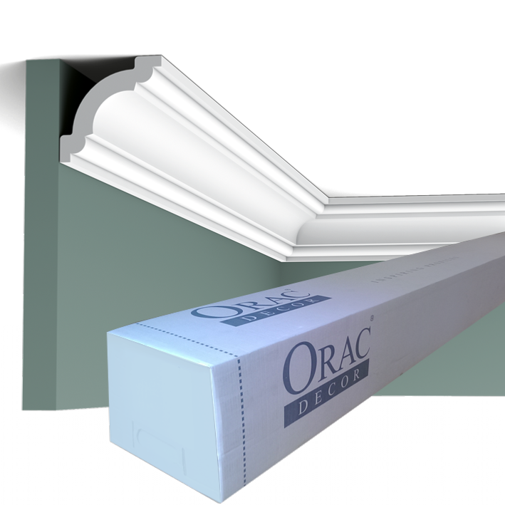 CX124 Corniche plafond Orac Decor - 5x5x200cm (h x p x L) - moulure décorative polymère