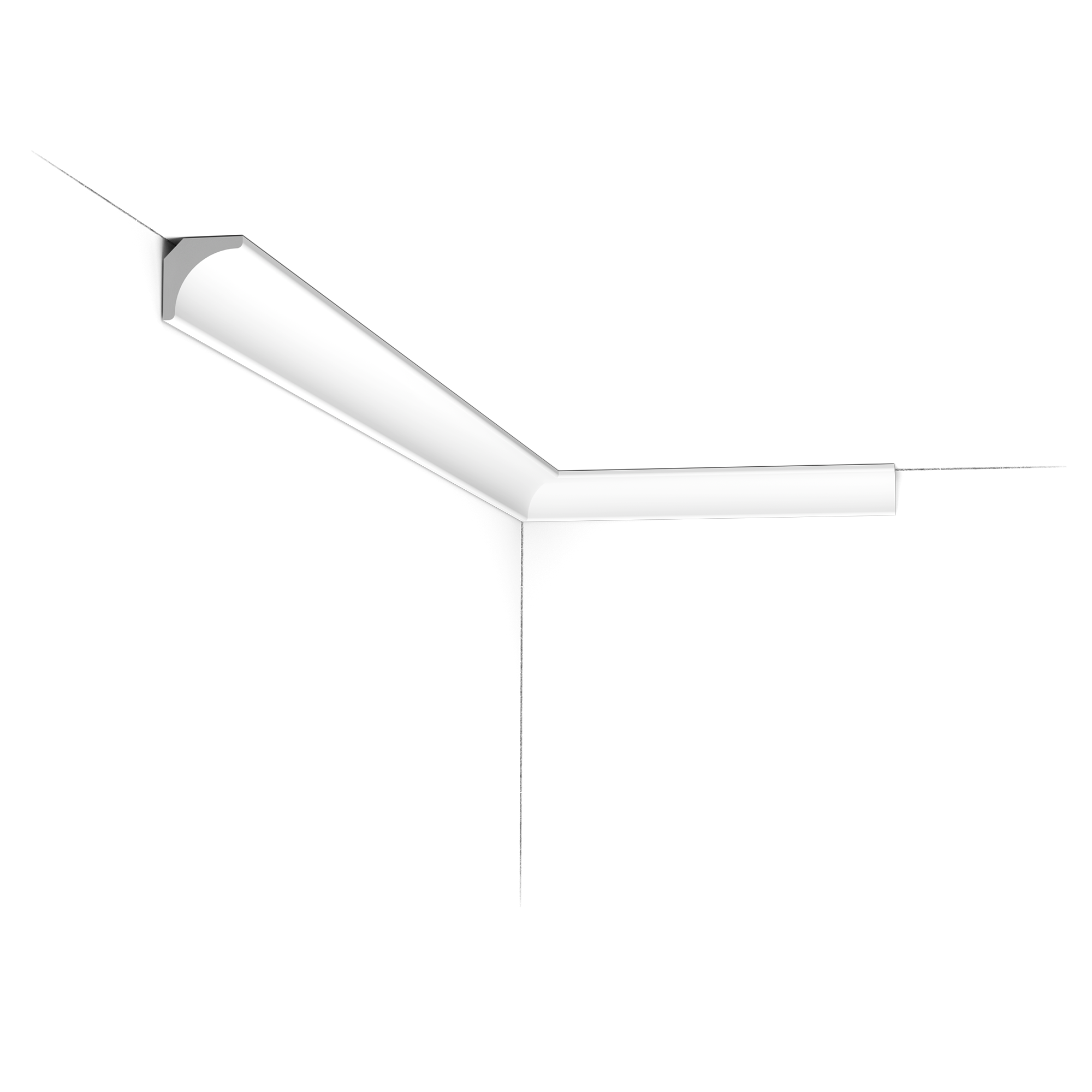 CX133 "Cabossée" Corniche plafond Orac Decor - 2x2x200cm (h x p x L) - moulure décorative polymère