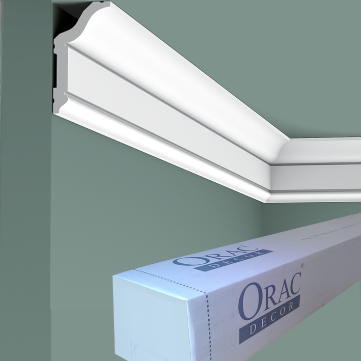 CX141 Corniche plafond Orac Decor - 5,9x3,1x200cm (h x p x L) - moulure décorative polymère