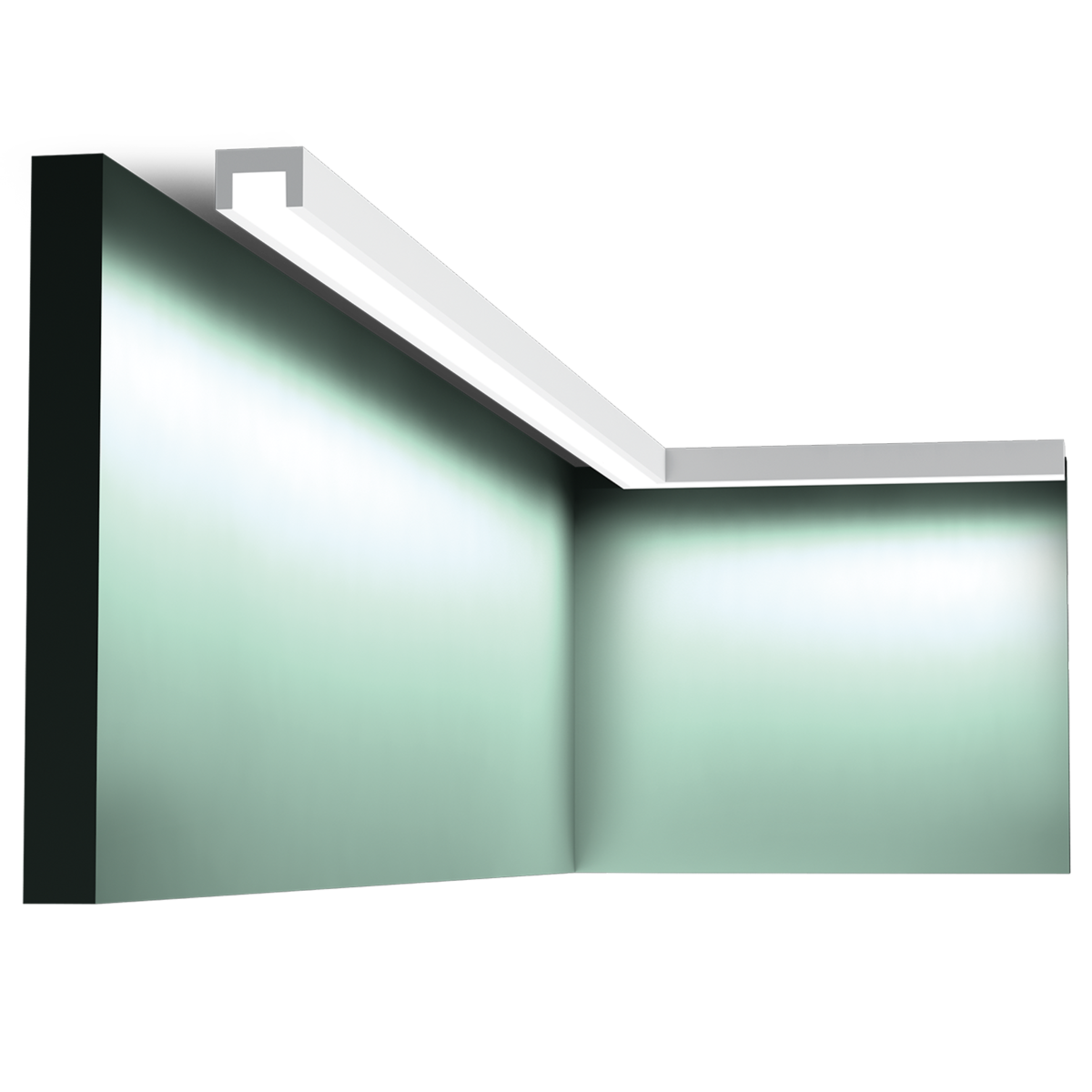 CX190 Corniche plafond pour éclairage indirect Orac Decor - 2x3x200cm (h x p x L) - moulure décorative polymère