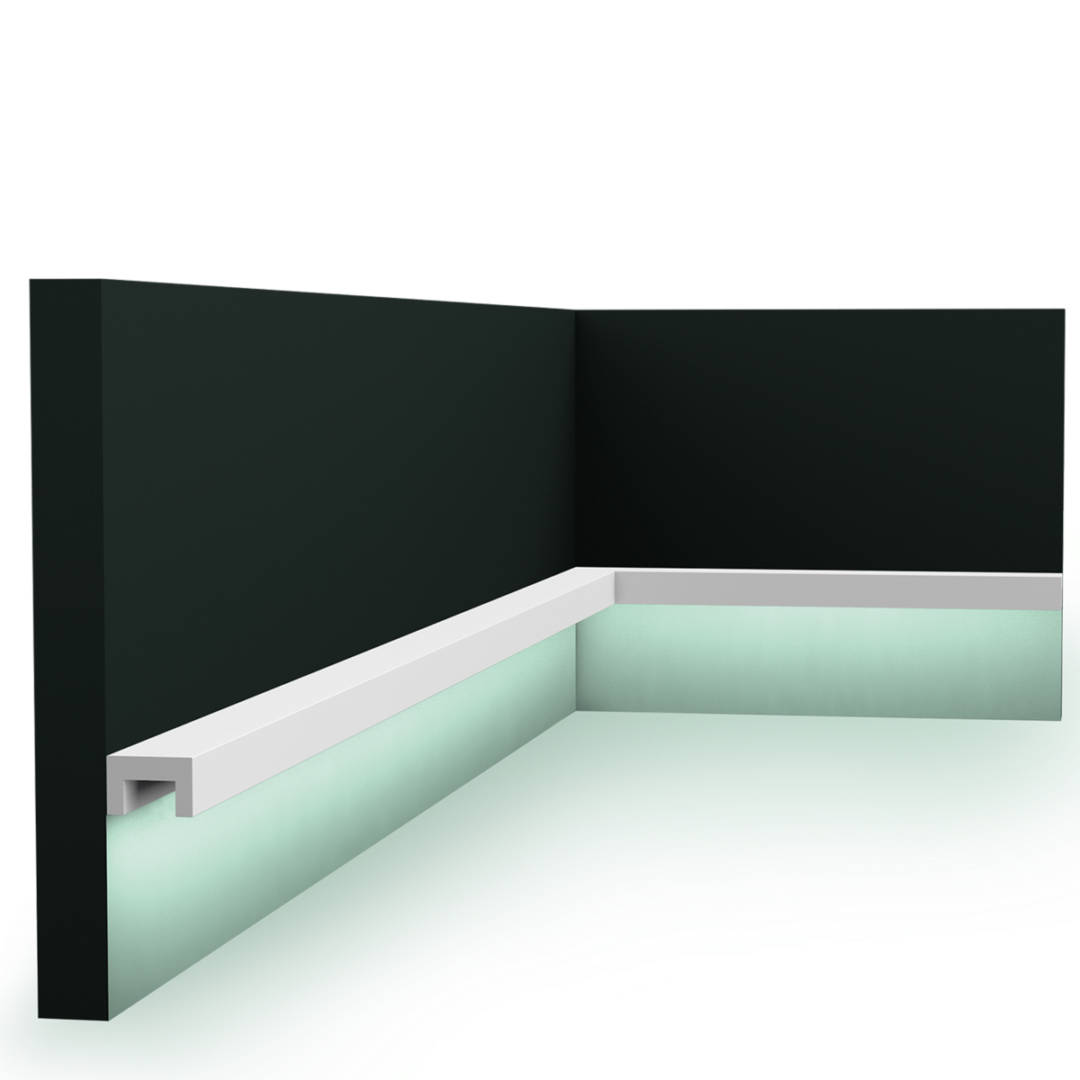 CX190 Corniche plafond pour éclairage indirect Orac Decor - 2x3x200cm (h x p x L) - moulure décorative polymère