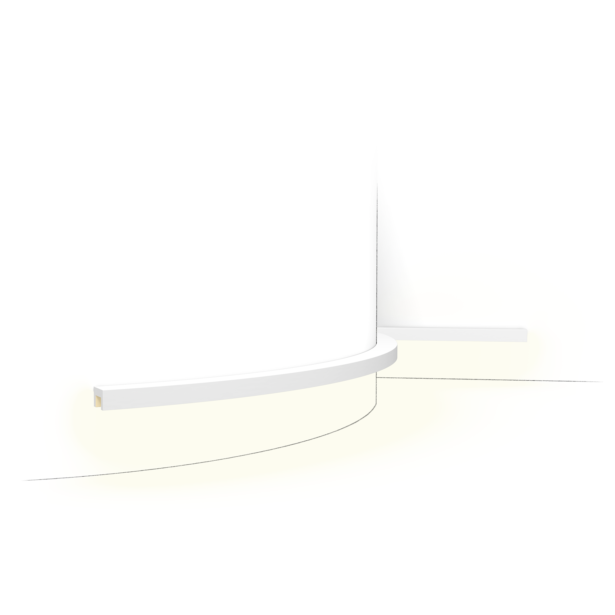 CX190F Flexible Ceiling Cornice for Indirect Lighting Orac Decor - 2x3x200cm