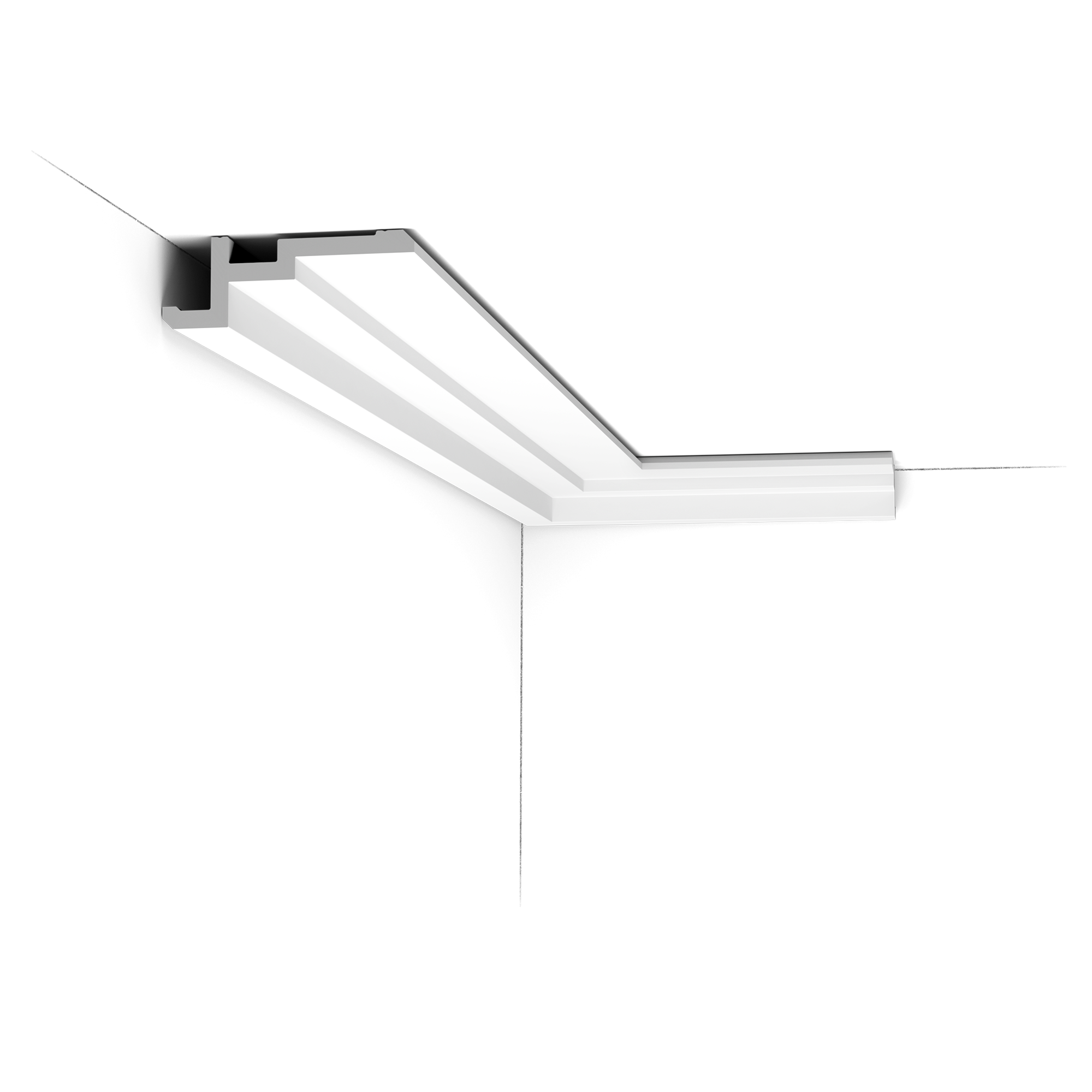CX196 "Cabossée" Corniche plafond Orac Decor - 11,3x4x200cm (h x p x L) - corniche décorative polymère