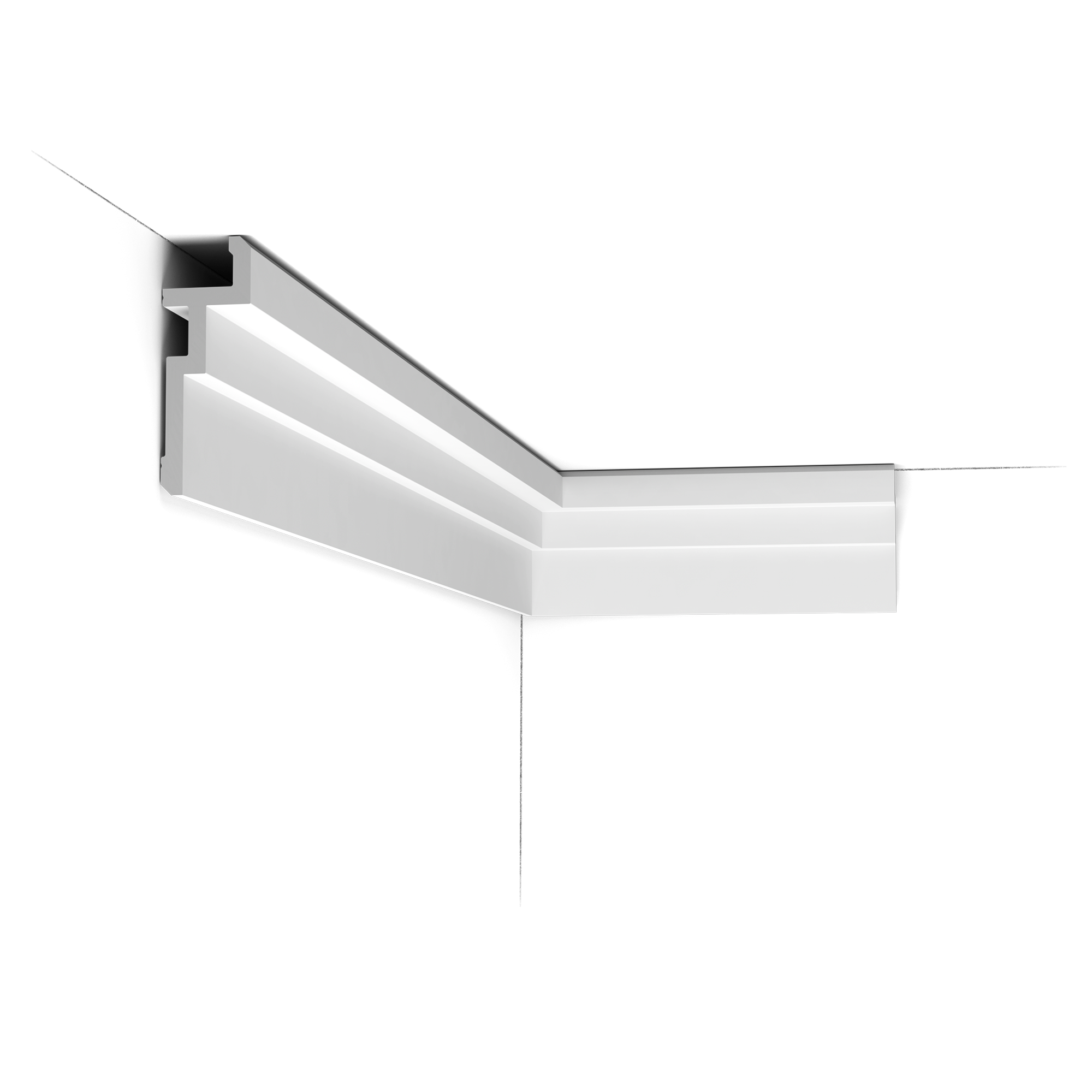 CX196 "Cabossée" Corniche plafond Orac Decor - 11,3x4x200cm (h x p x L) - corniche décorative polymère