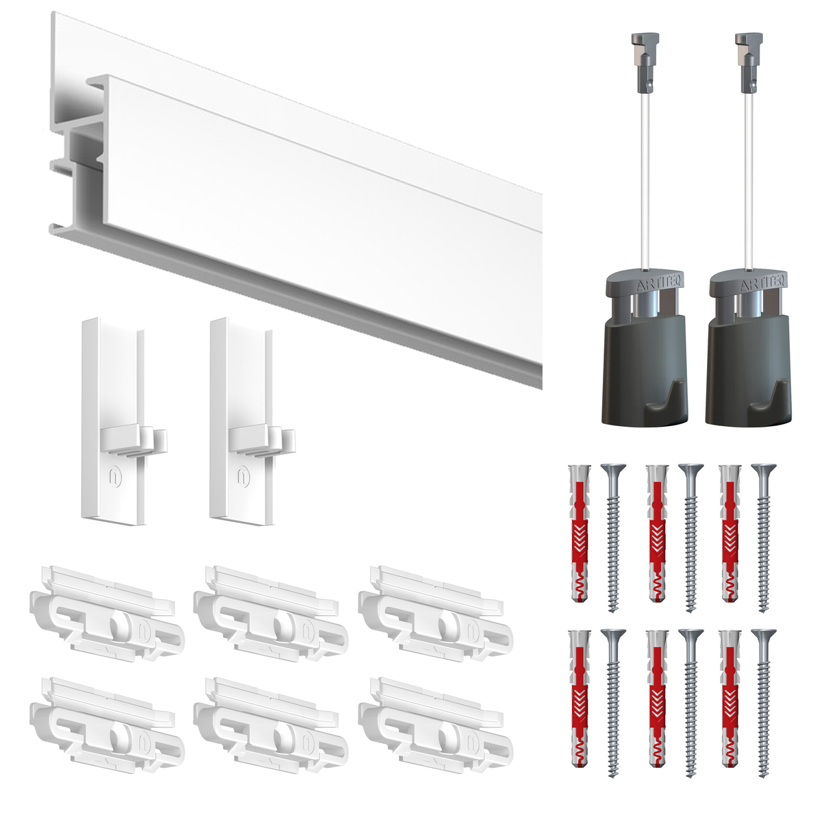 Cimaise Box R30 200cm - Kit prêt à poser
