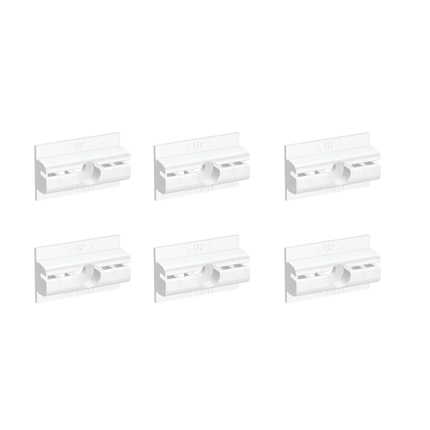 Pack de 6 clips de fixation pour Illume Duo Rail - Accrochage éclairage Artiteq