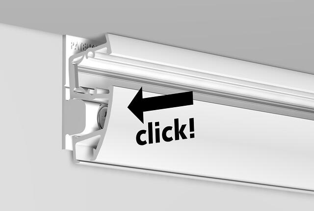 Cimaise Combi Pro-Light Rail 200 cm + jeu de fixations - Cimaise Tableau Artiteq