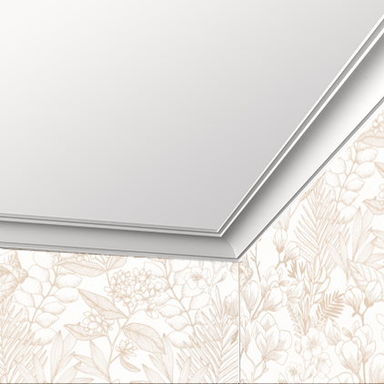 Corniche plafond C160 7 x 5 cm - Polyuréthane Cimaises &+
