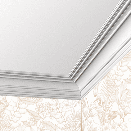 Corniche plafond C168 11,9 x 12,0 cm - Polyuréthane Cimaises &+