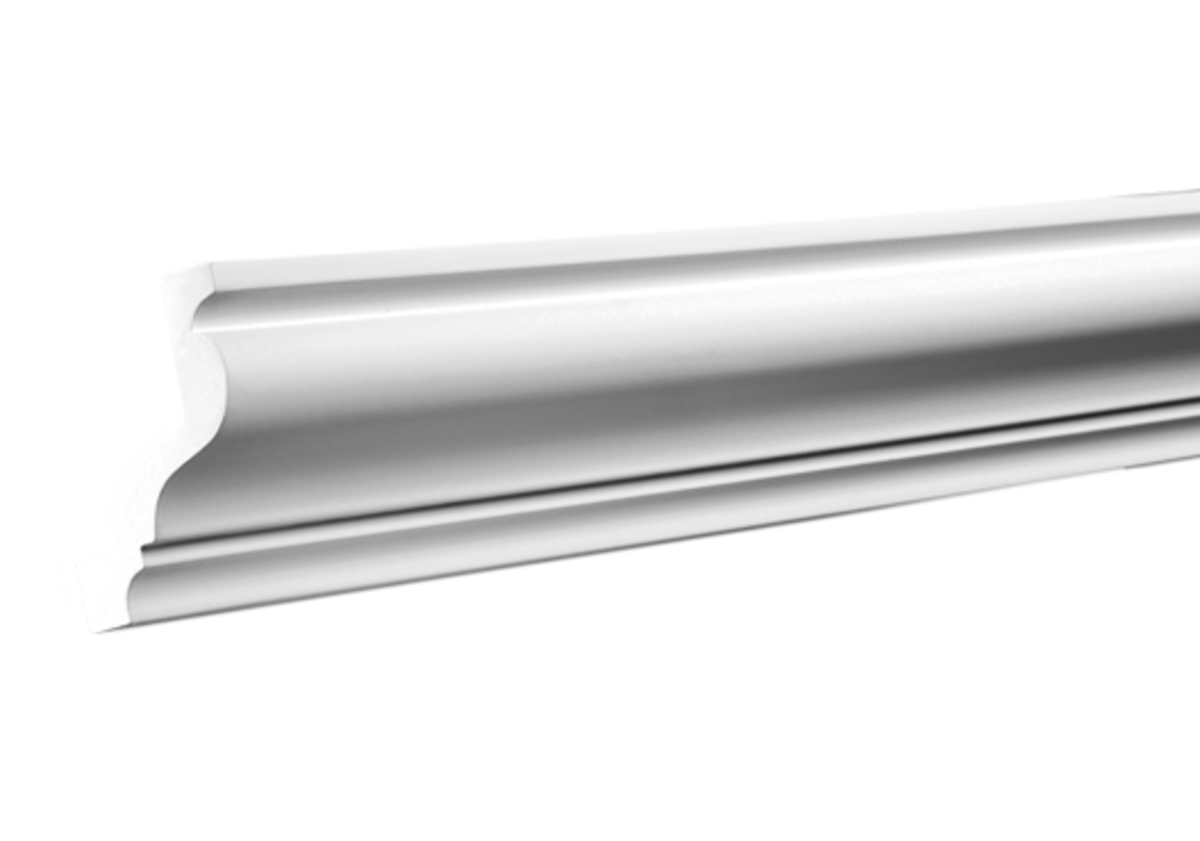 Corniche plafond C129 8,5 x 7,4 cm - Polyuréthane Cimaises &+