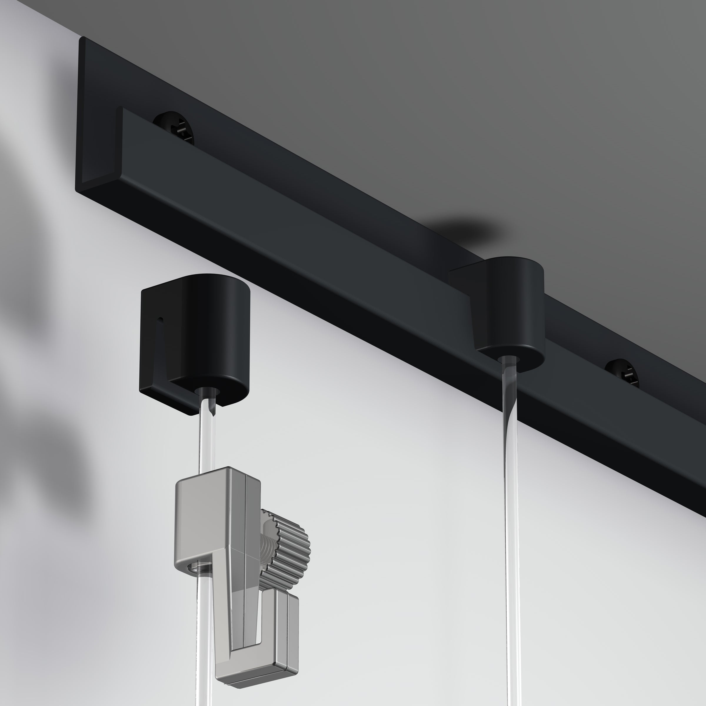 Paquete de 5 ganchos superiores cilíndricos - Accesorio para riel de cuadros Artiteq