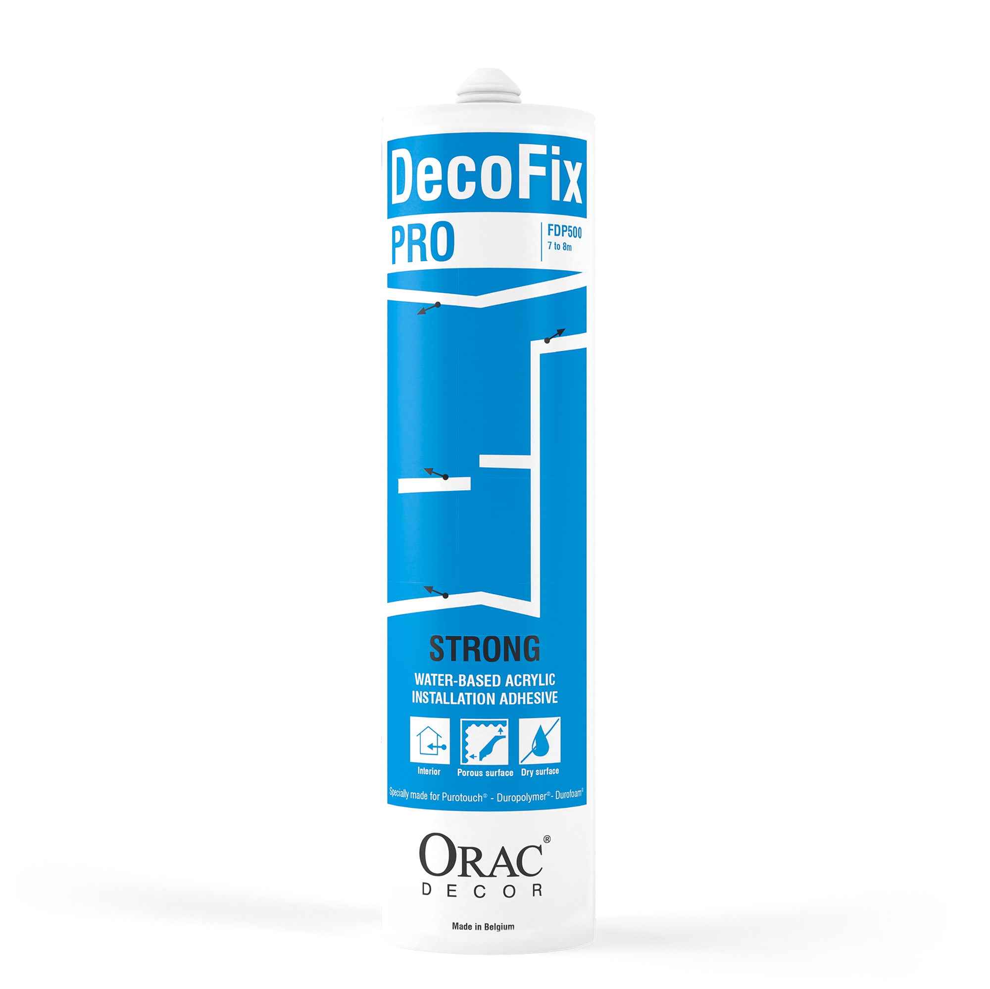 Decofix Pro FDP500 Orac Decor glue - fixing cornices, moldings, baseboards - 290 ml