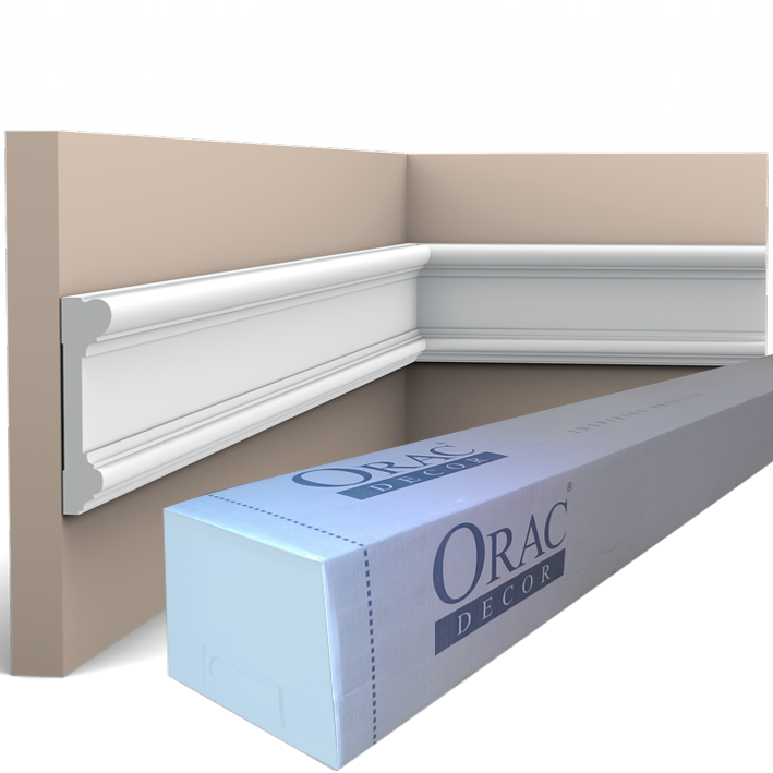 DX121-2300 Moulure multifonctionnelle Orac Decor - 9,4x2,3x230 (h x p x L) - moulure déco polymère