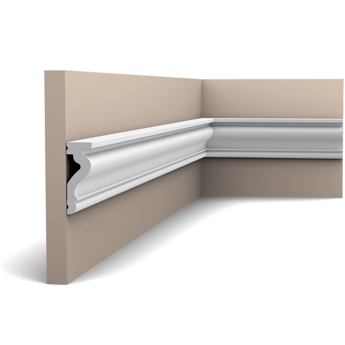 DX174-2300 Moulure multifonctionnelle Orac Decor - 6x2,2x230cm (h x p x L)- moulure déco polymère