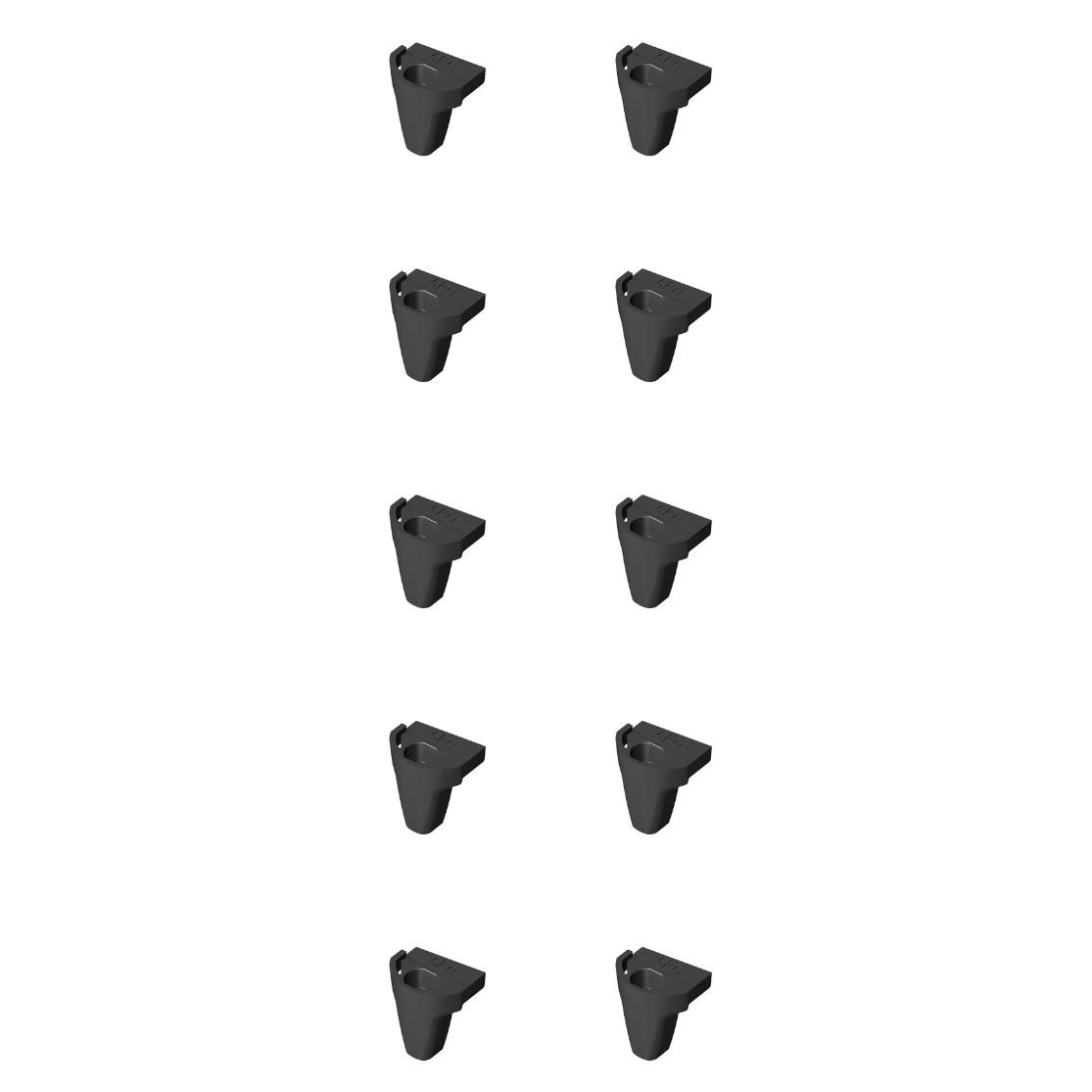 Pack of 10 exhibition hooks for Obimex/Alcoa/Sypla partition walls