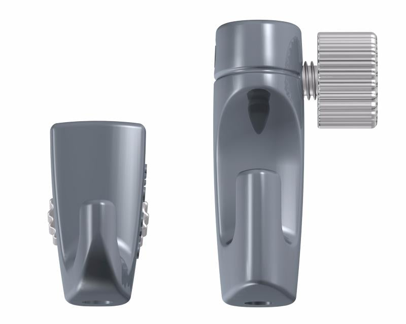 Pack de 5 crochets tableau réglables à vis H30 3 kg 2 mm pour cimaise - Accessoire Cimaise Newly