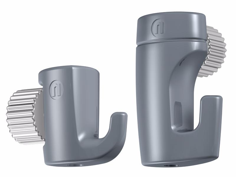 Pack de 5 crochets tableau réglables à vis H30 3 kg 2 mm pour cimaise - Accessoire Cimaise Newly