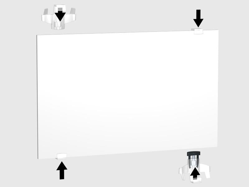 Set d'accrochage pour panneau rigide H300