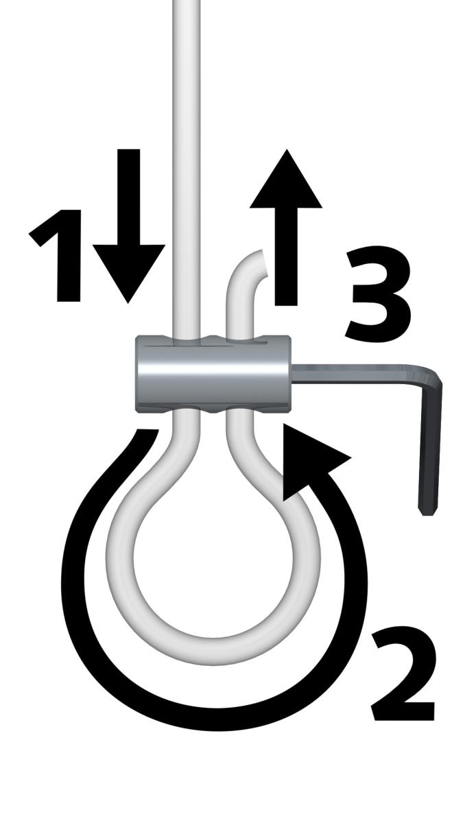 Pack de 5 Loop Maker - créer des boucles sur fils perlon 2 mm - Accessoire Cimaise Artiteq