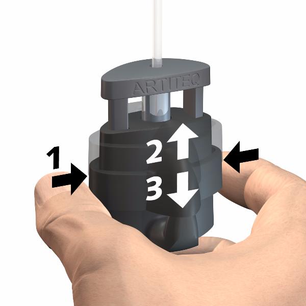 Pack de 5 crochets Micro Grip Lock 2mm auto-bloquants 20 kg - Accrochage Tableau Artiteq