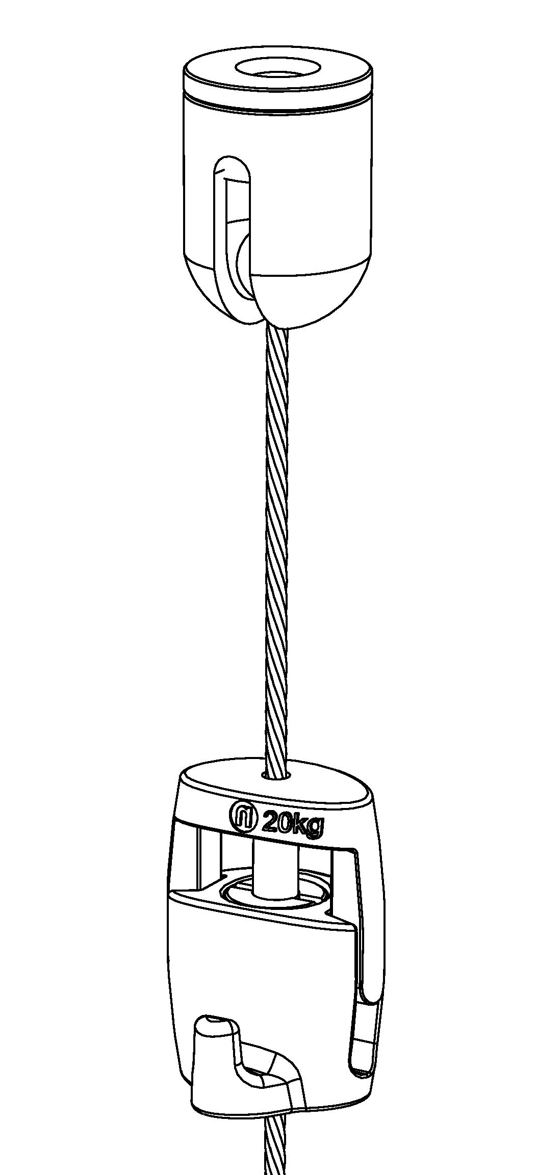 Set de suspension pour 1 tableau - Accrochage Tableau Newly