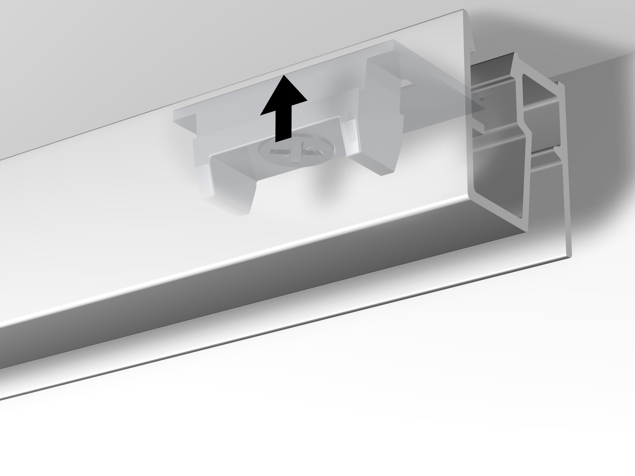 Rail cimaise Click plafond R40 - 200cm Newly