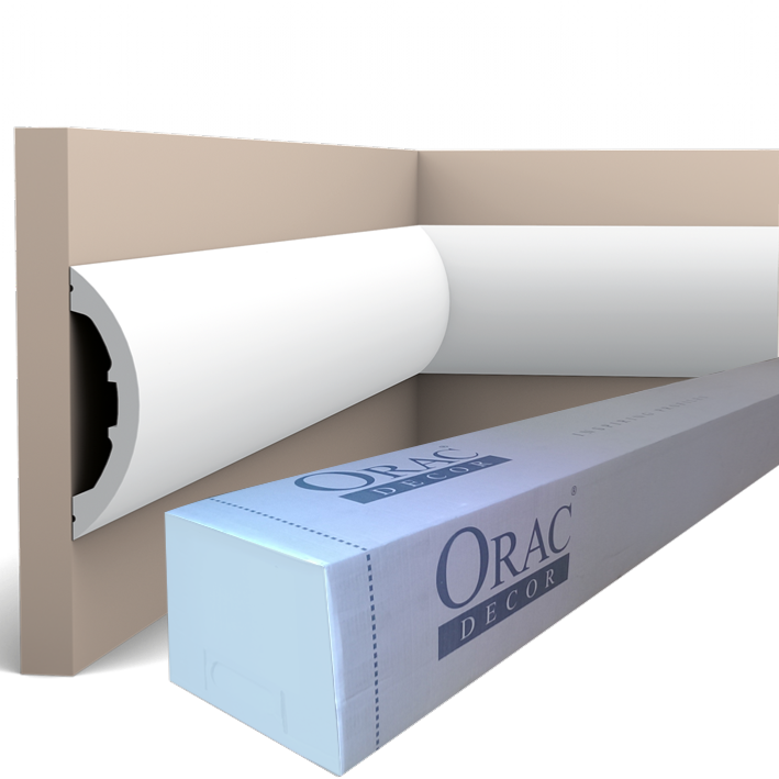 P3070 Cimaise murale Orac Decor - 12,5x3x200cm (h x p x L) - moulure décorative polyuréthane