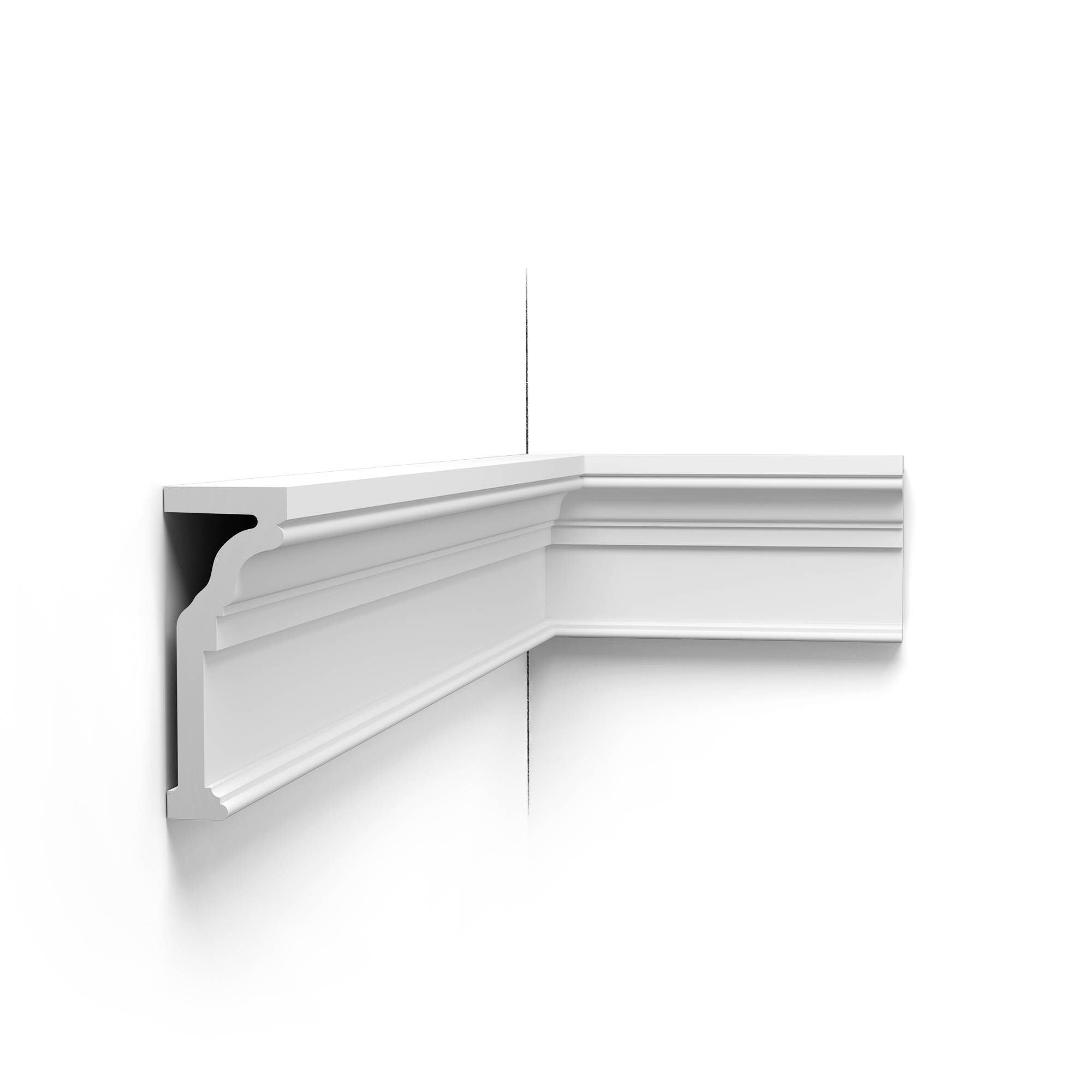 Moldura de pared Orac P4000 - 14,5 x 5,6 x 200 cm (alto x ancho) - moldura decorativa de poliuretano