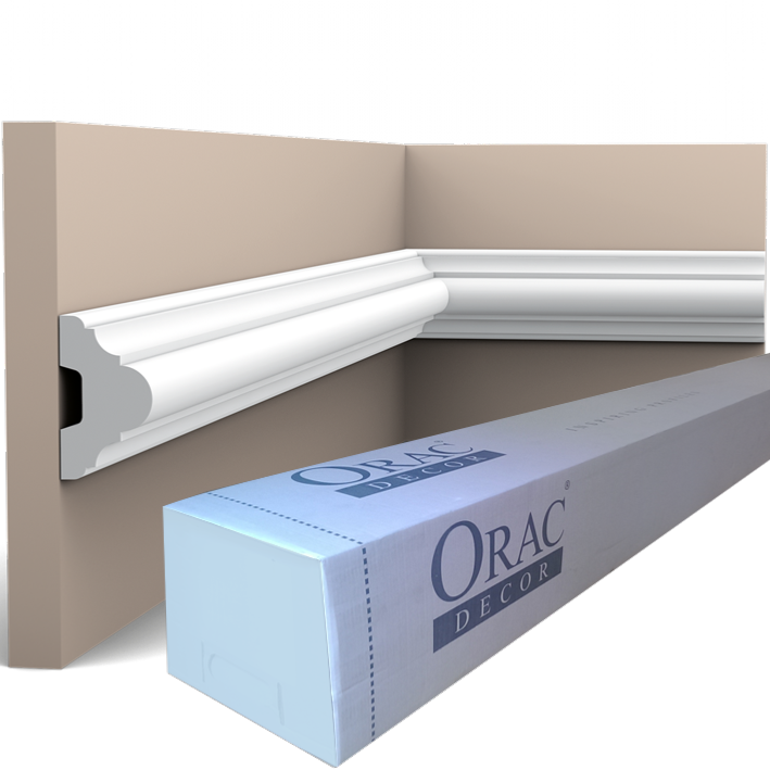 P4020 Cimaise murale Orac Decor - 5x3x200cm (h x p x L) - moulure décorative polyuréthane