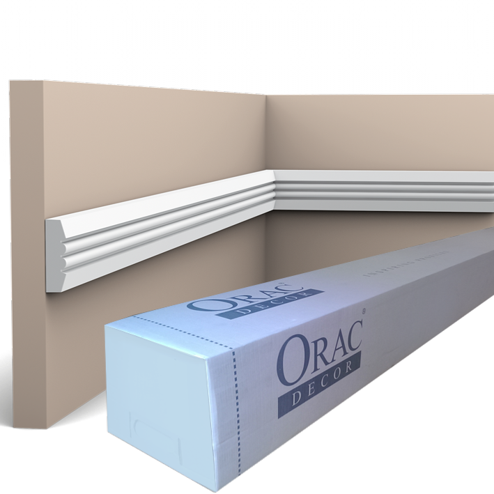 P5021 Cimaise murale Orac Decor - 3x1x200cm (h x p x L) - moulure décorative polyuréthane