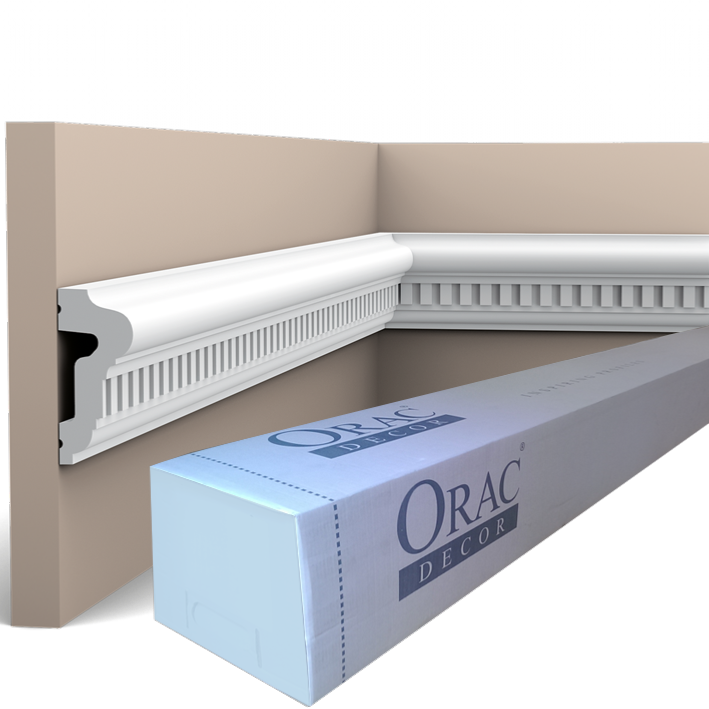 P6020 Cimaise murale Orac Decor - 6,5x3x200cm (h x p x L) - moulure décorative polyuréthane