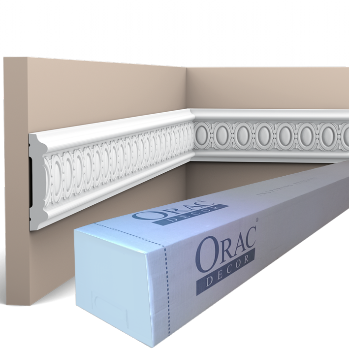 P7030 Cimaise murale Orac Decor - 8,5x1,5x200cm (h x p x L) - moulure décorative polyuréthane